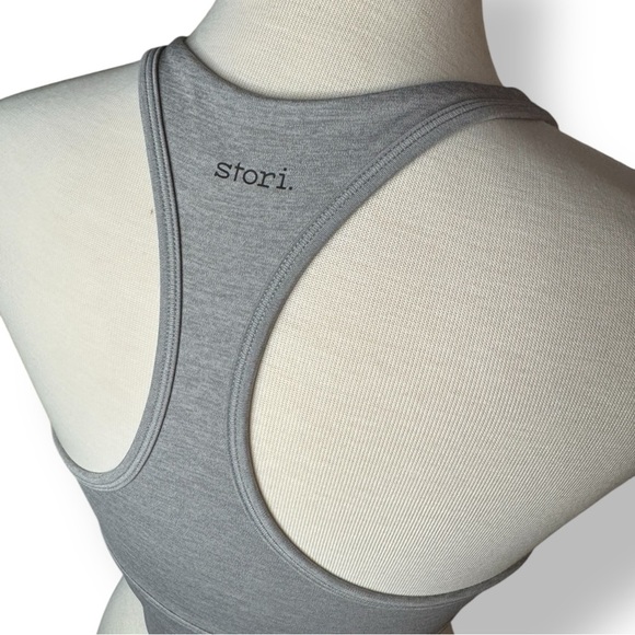 Heather Gray Women's Sports Bra - Picture 4 of 6